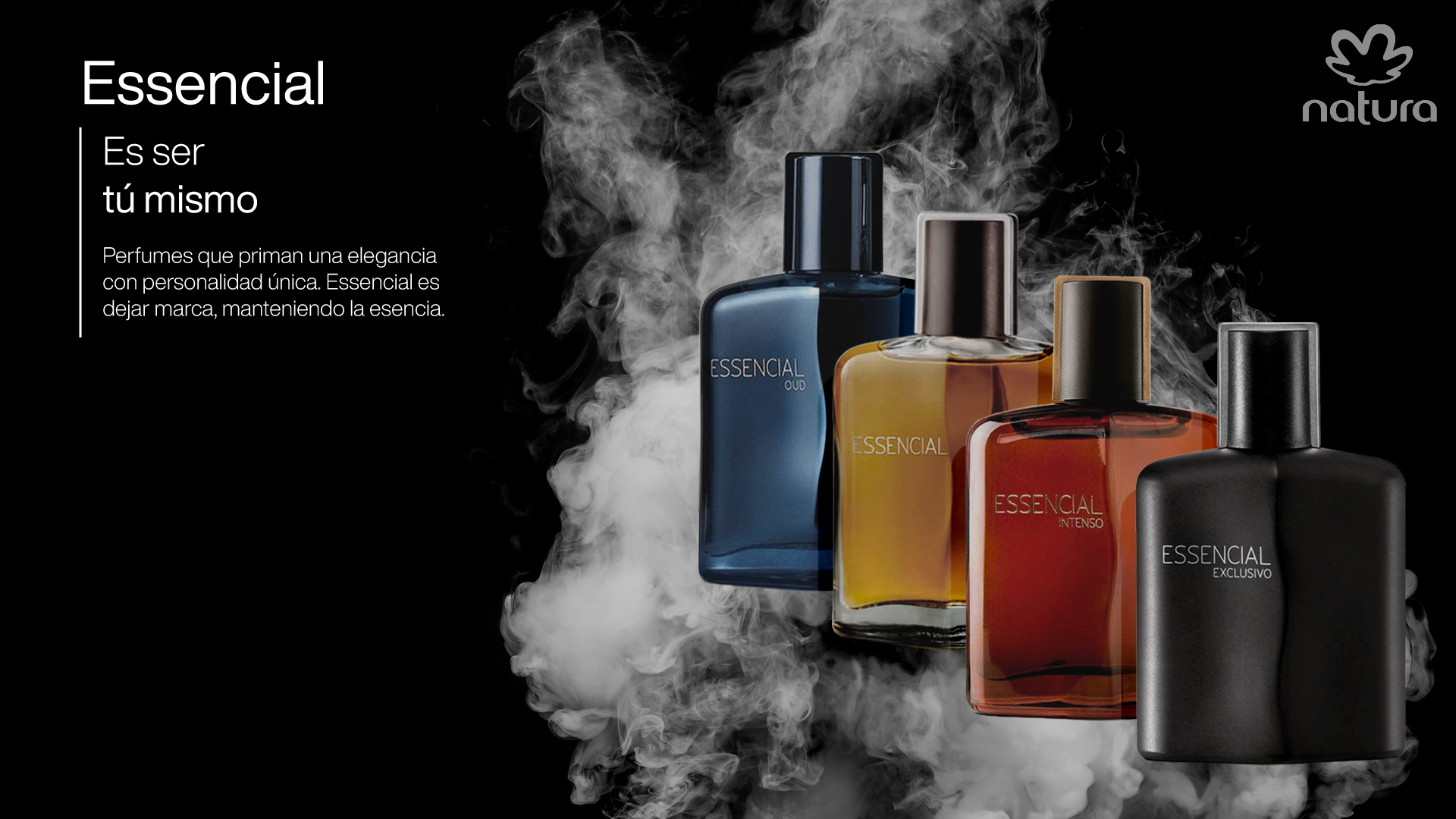 Linea de perfumes Essencial para hombre • Natura de México