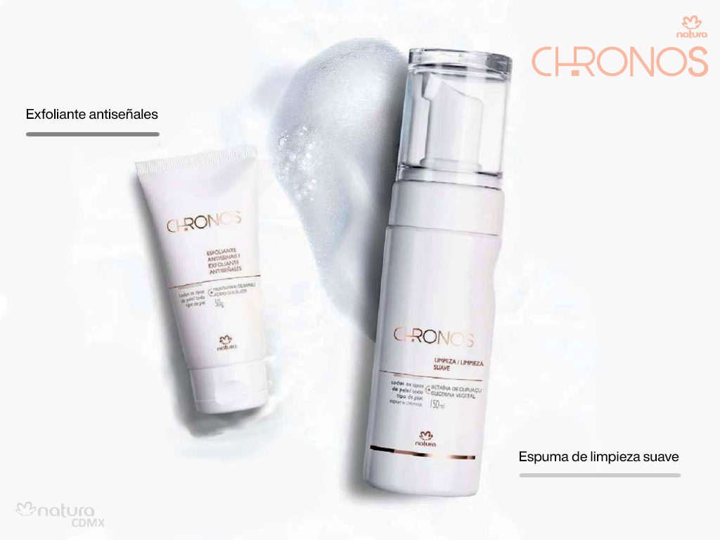 Cremas exfoliante y espuma