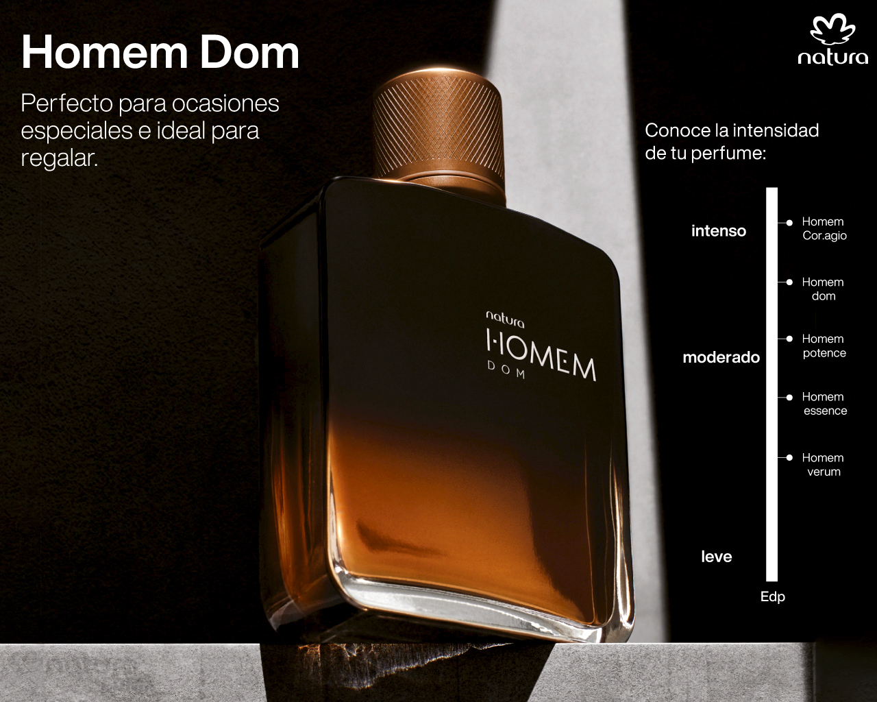 Natura Homem Dom Eau de Parfum Masculino Intenso por Natura