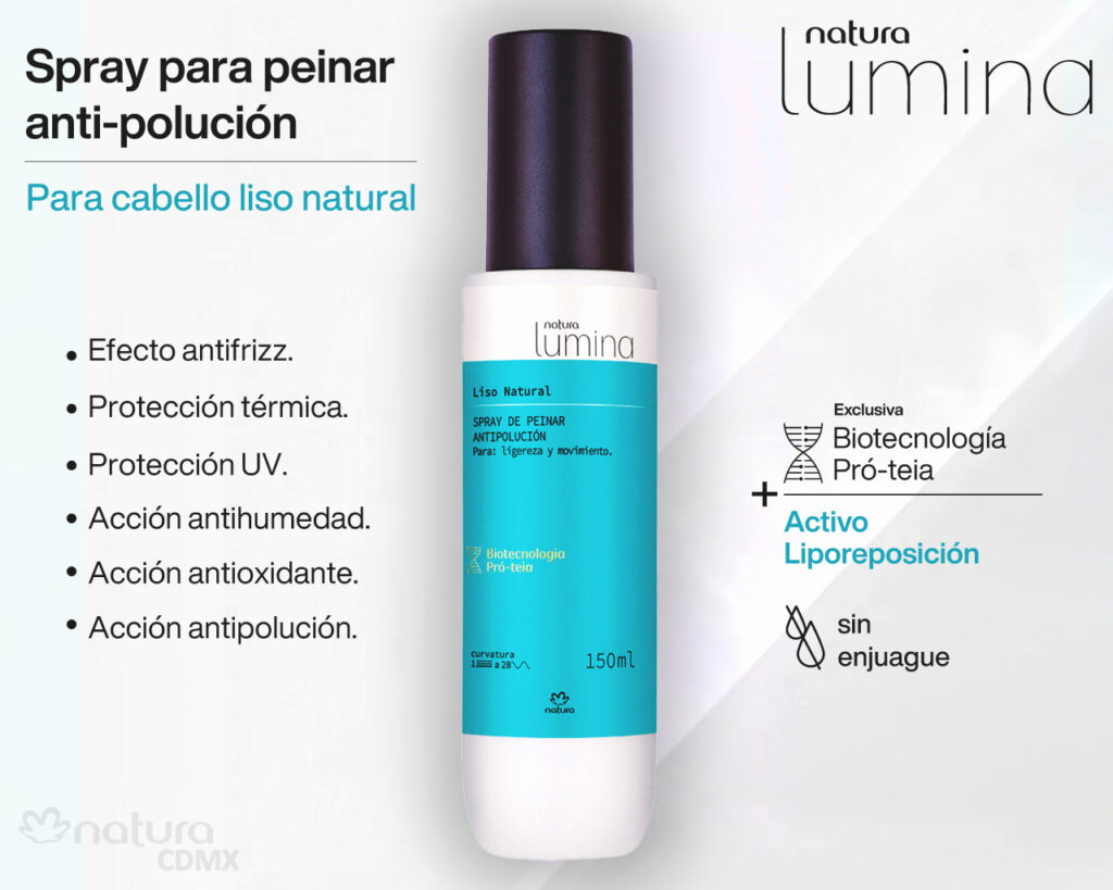 Protector de calor para cabello y finalizadores Natura Lumina