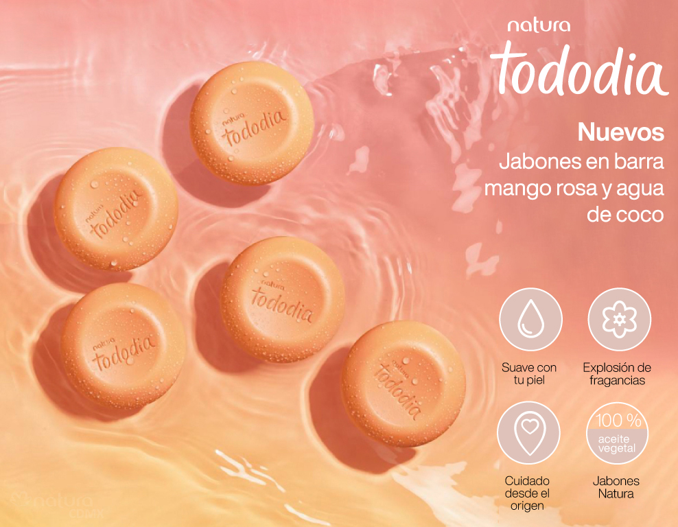 Tododia Mango Rosa y Agua de Coco jabones