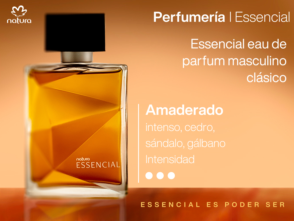 Essencial eau de parfum masculino clásico amaderado 