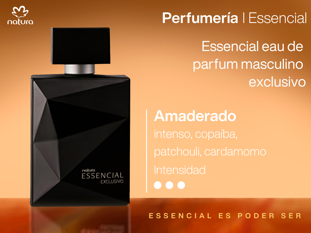 Essencial eau de parfum masculino exclusivo amaderado 