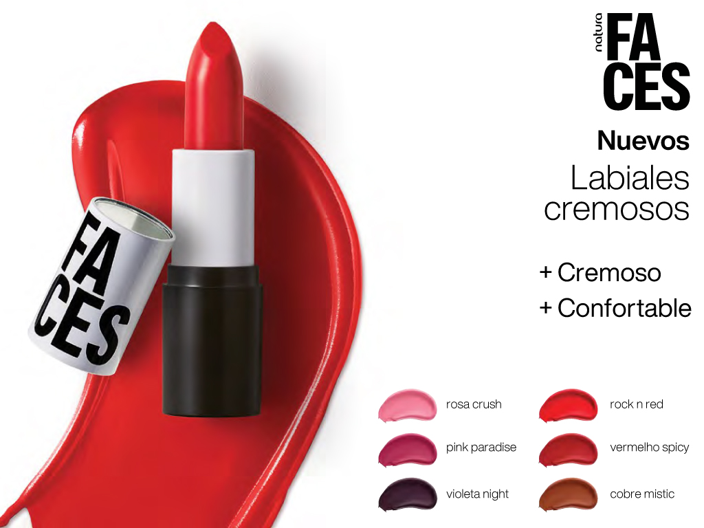 Labial cremoso y confortable de Natura Faces