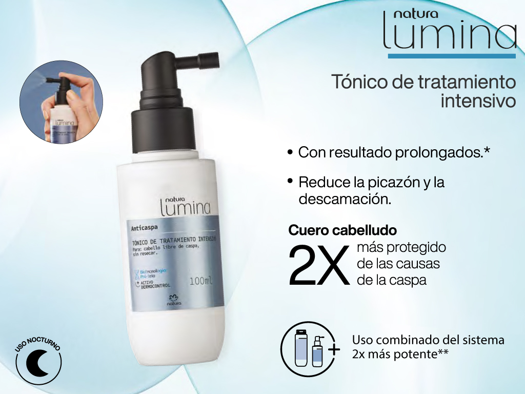 Shampoo anticaspa Natura Lumina • Natura de México