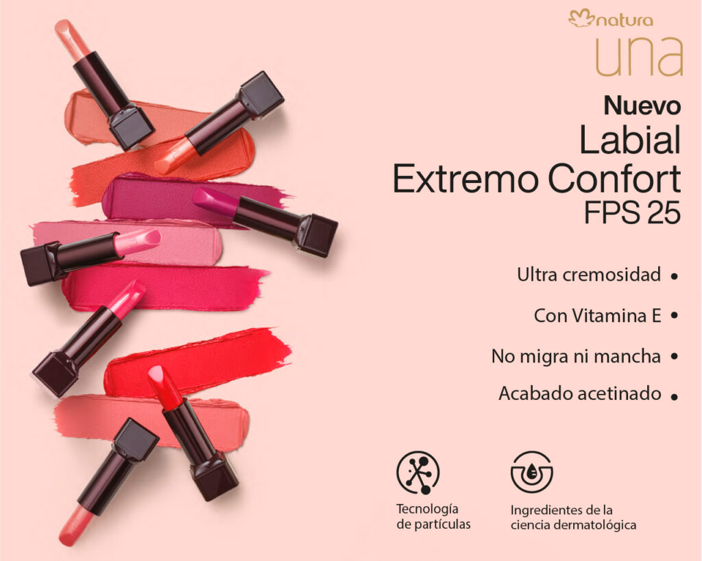 Labial Extremo Confort de Natura con FPS 25 y vitamina e