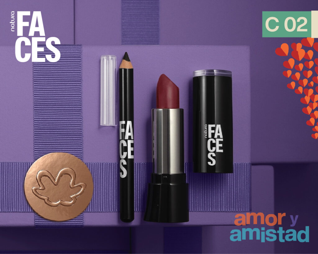 Regalos Natura San Valentín labial hidra fas 8 y delineador negro de Natura Faces