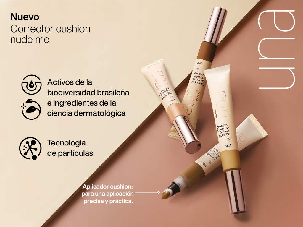 Natura UNA Colección Maquillaje Nude Me • Natura de México