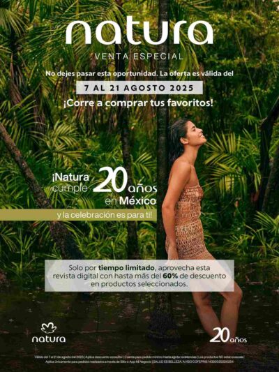 Folleto Especial 20 Aniversario Natura México 2025