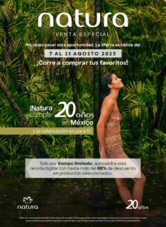 Folleto Especial 20 Aniversario Natura México 2025